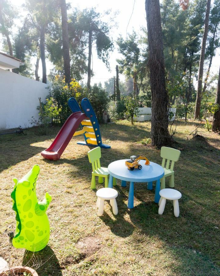 Villa Aurora In Sani With Garden And Pool エクステリア 写真
