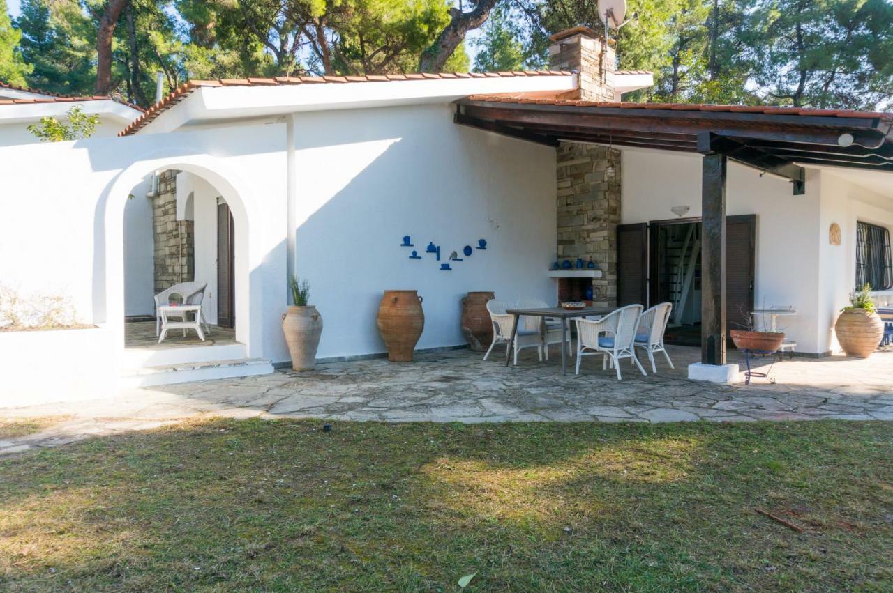 Villa Aurora In Sani With Garden And Pool エクステリア 写真