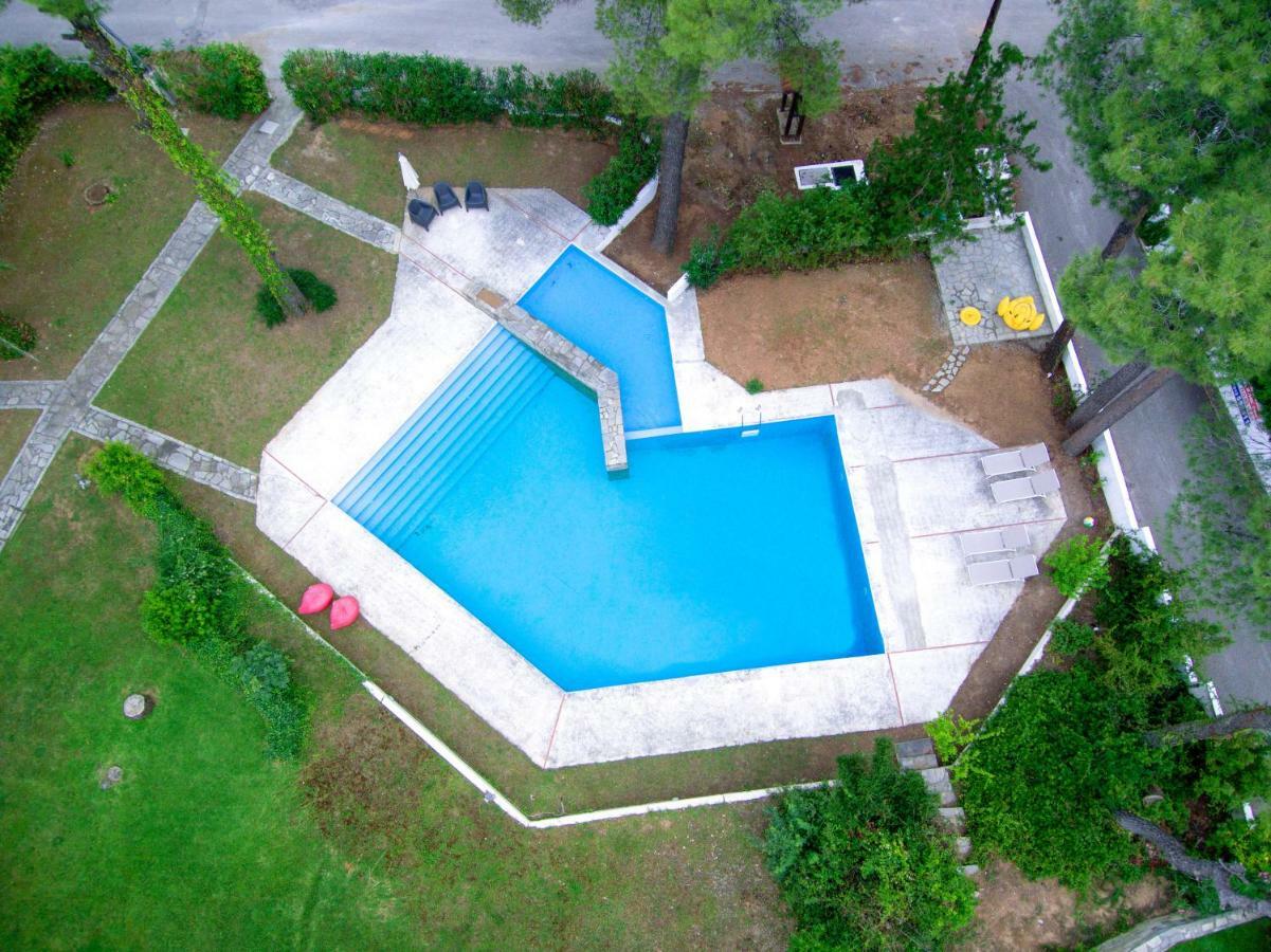 Villa Aurora In Sani With Garden And Pool エクステリア 写真